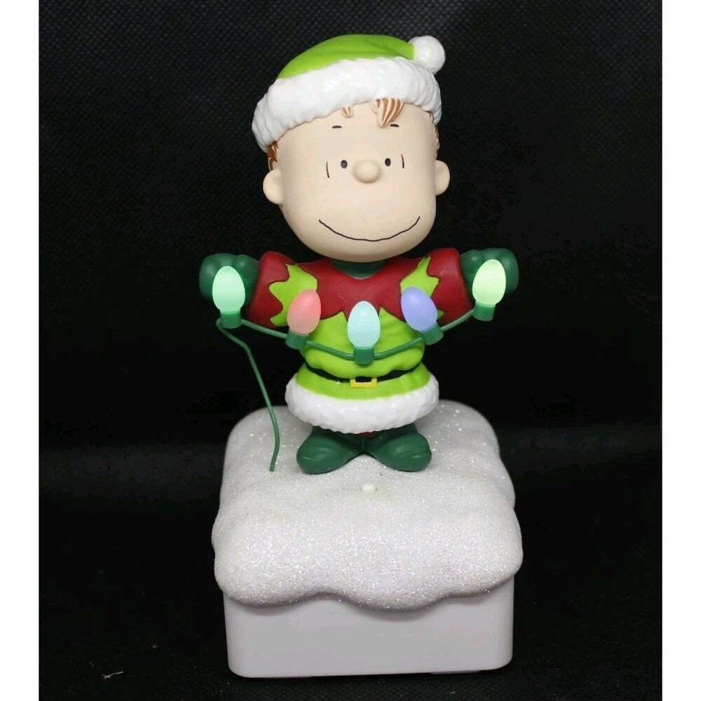 2015 Linus Peanuts Christmas Light Show Hallmark TESTED WORKS